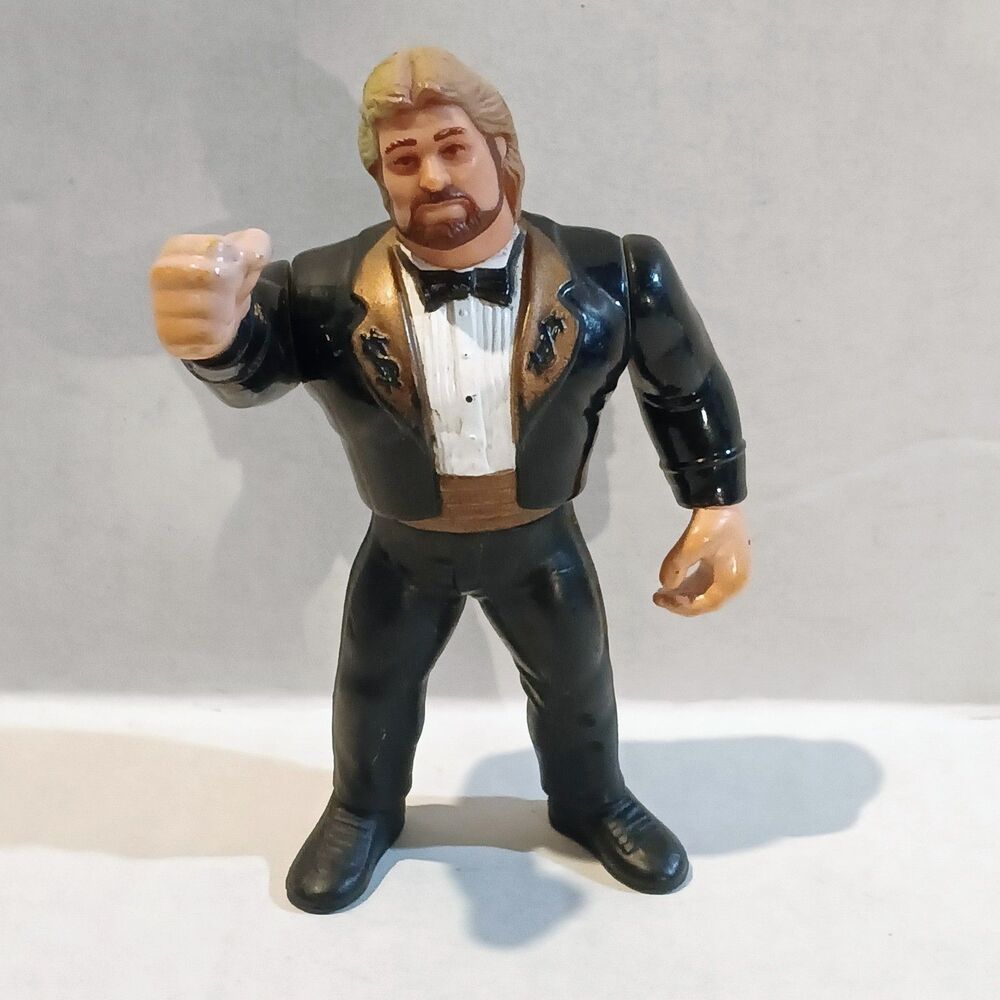 Vtg Titan Sports WWF Ted DiBiase Action Figure-Million Dollar Man-1990-Series 1